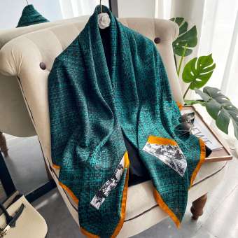 Khăn in thời trang Khăn Quàng Cổ Lụa khăn quàng cổ của phụ nữ Khăn Quàng Cổ Lụa WJ110FZS-09 khăn trùm đầu khăn choàng khăn quàng vuông