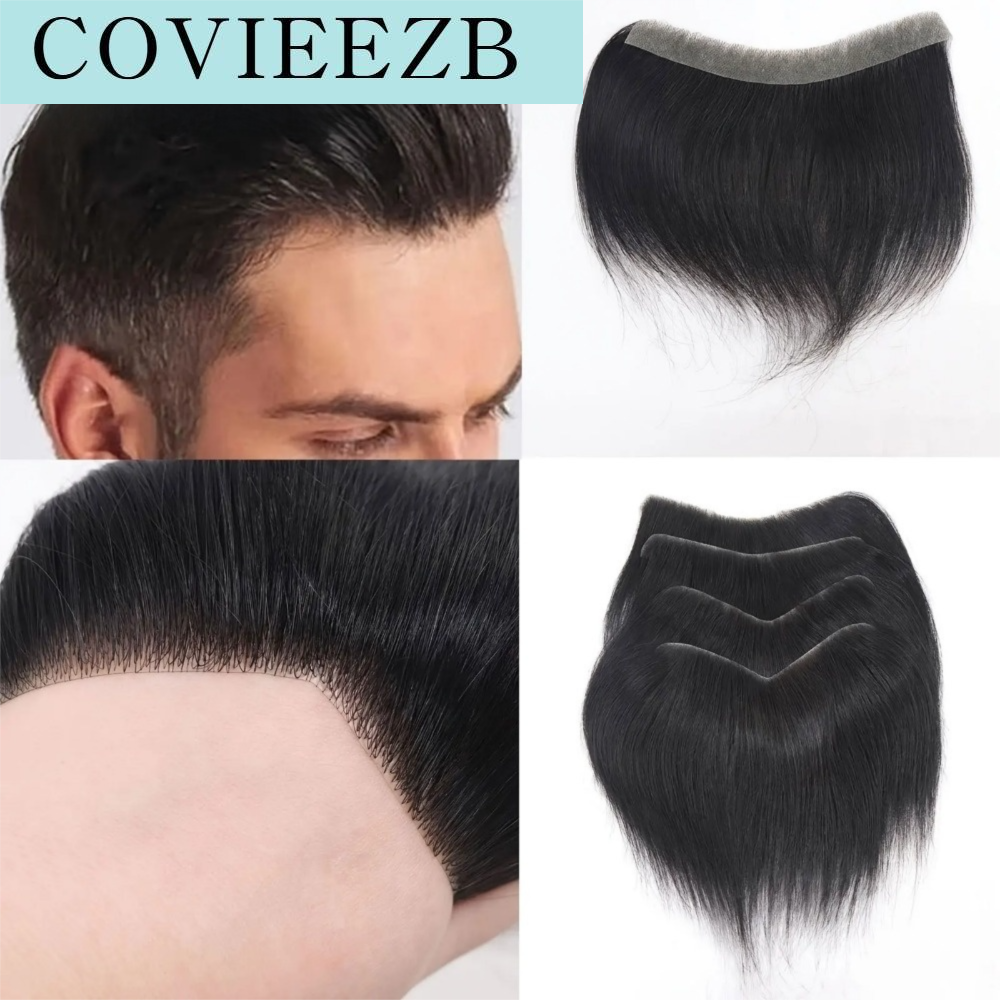 COVIEEZB 0.07 มม. แฮร์พีซสำหรับเส้นผมหน้าผาก ผิวบางพิเศษ แบบ V ทูพีชายตรงสีดำ ระบบเปลี่ยนเส้นผม ไร้รอยต่อ แผ่นผมมนุษย์ธรรมชาติ ผู้หญิง/ผู้ชาย ราคา 574 บาท*ส่งฟรี