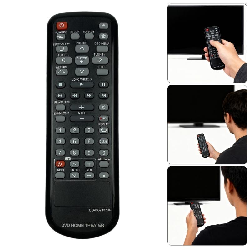 ABS Remote Control Engineered for Drop Resistance Comfortable Grip and Effortless for COV33743704 TV Control ราคา  186 บาท*ส่งฟรี