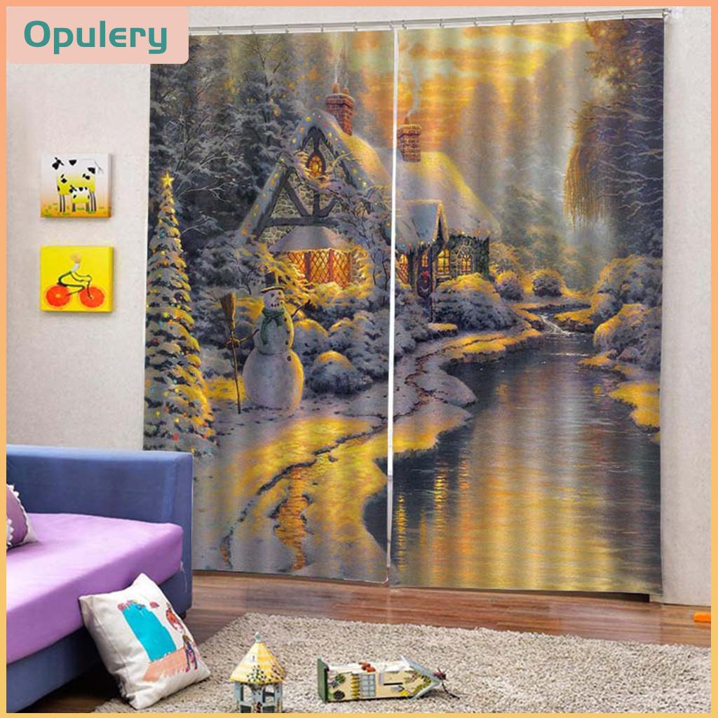 Baosity 2PCS Christmas Printed Window Snow House - 150x166cm ราคา 2,062 บาท*ส่งฟรี