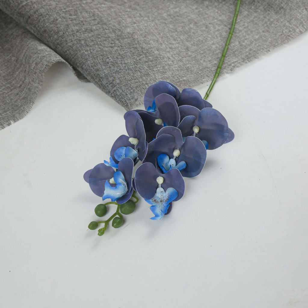 Bunga Anggrek Bulan Latex X7 Bunga Anggrek Hias Palsu Orchid Cymbidium Flower Import Dekorasi Rumah Wedding Termurah