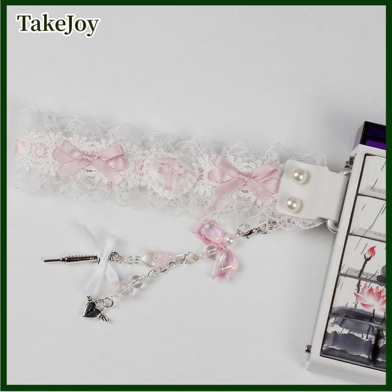 TakeJoy Lace Keyboard Ribbon Mechanical Keyboard Strap Universal Personalized Keyboard Ribbon Keyboard Decor Accessories Harga  12 Ringgit*Penghantaran Percuma
