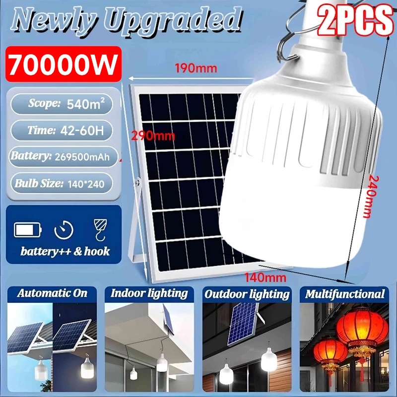 Gesh Solar Light Bulb Outdoor Waterproof LED Solar Lights Buy 1 Take1 Indoor Light With Solar Pannel
