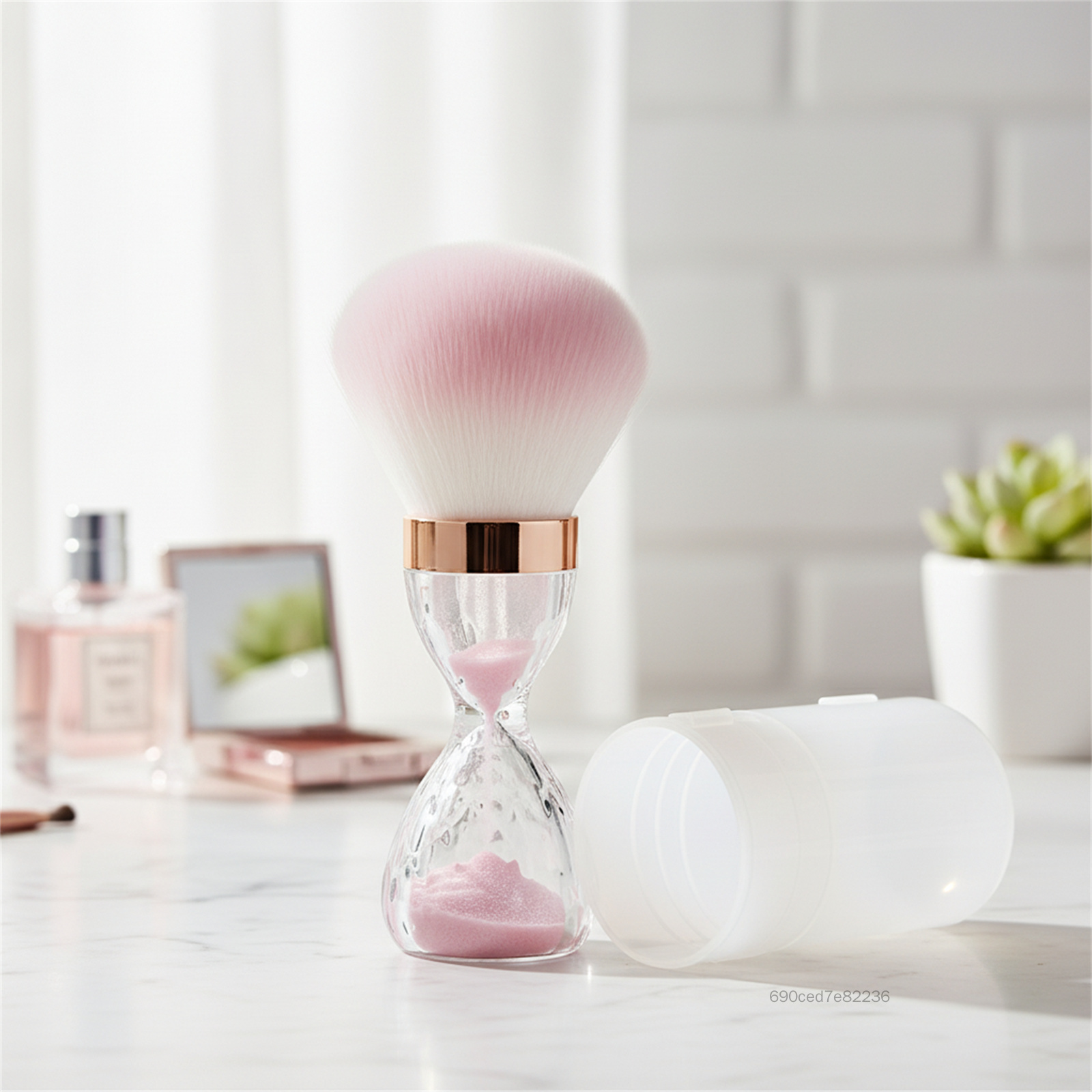 Đầu Nấm Bột Cọ Cắt Kim Cương Cho Khuôn Mặt Đường Viền Và Móng Tay Làm Sạch Bụi Sợi Tổng Hợp Mềm Dụng Cụ Trang Điểm HFY-VN - 4