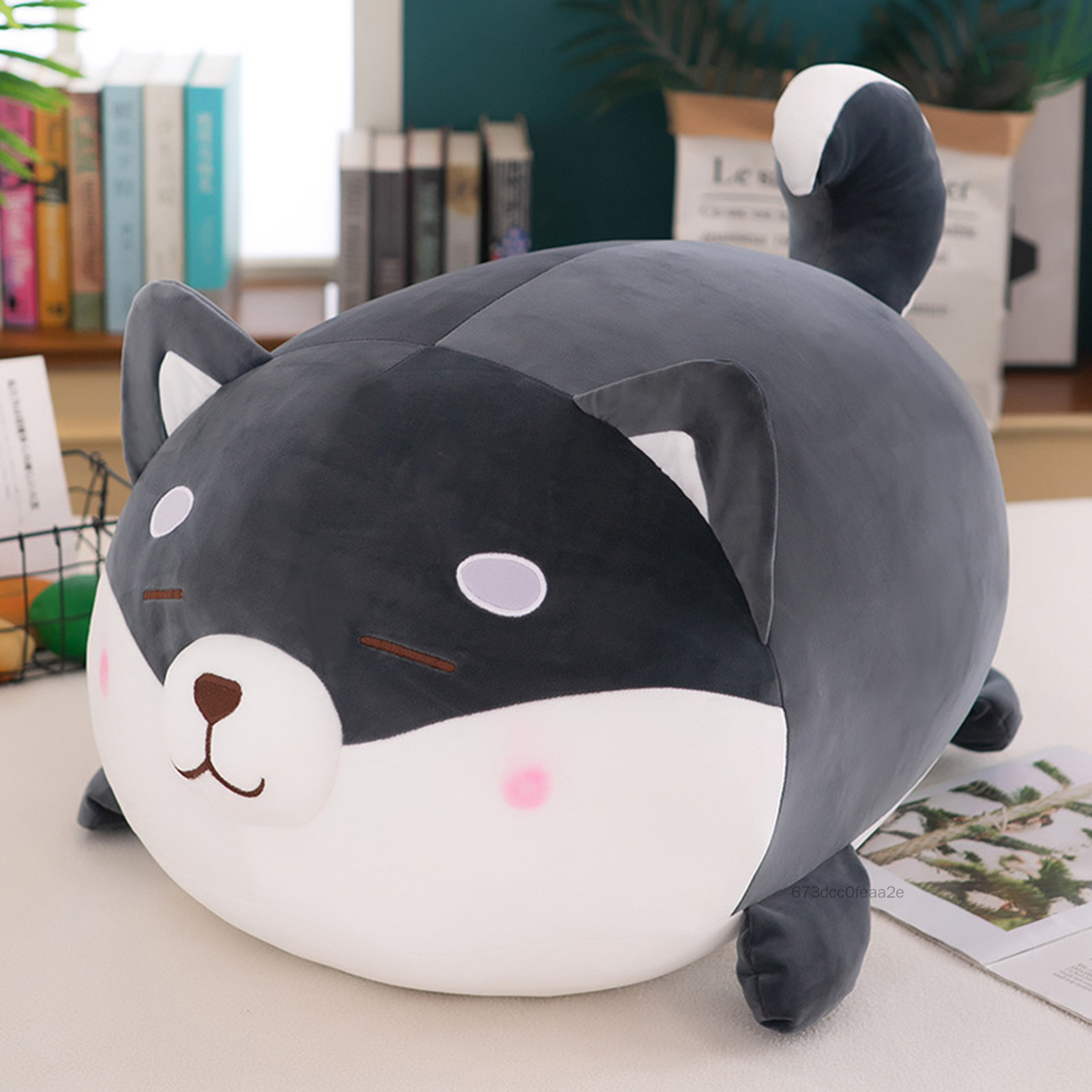Hoạt hình Husky Doll Plush Đồ chơi sang trọng Mềm Kawaii Plushie Gối ôm lớn Quà tặng sinh nhật cho trẻ em Con gái Con trai TUV-VN