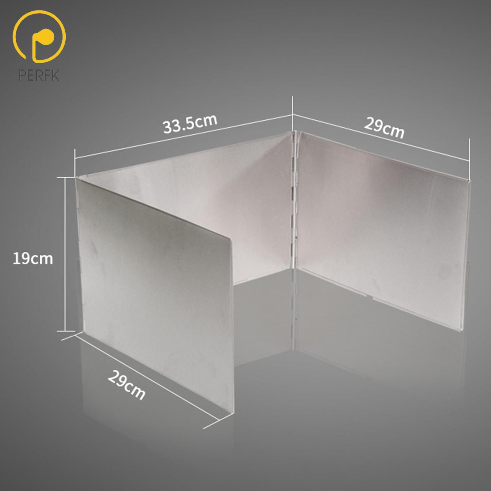 Perfk Wind Shield Wind Screen Barbecue Foldable Hiking Grill Backpacking Burner Picnic Portable BBQ Cooker Outdoor Windshield ราคา 649 บาท*ส่งฟรี