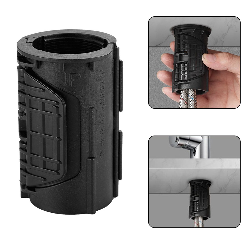【Unirax】 cơ sở sửa chữa vòi nước màu đen không cần tháo gỡ không cần dụng cụ ABS 【hàng có sẵn】