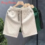 Rosy RECESS thời trang mùa hè quần short giản dị cho nam rộng phù hợp với thể thao năm quần lửng