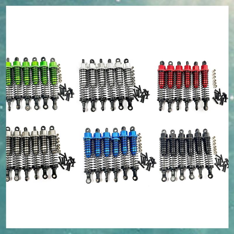 6Pcs Metal Oil Damper for XINLEHONG 9125 9155 9156 1/10 1/12 RC Car Upgrade Parts Accessories - 2