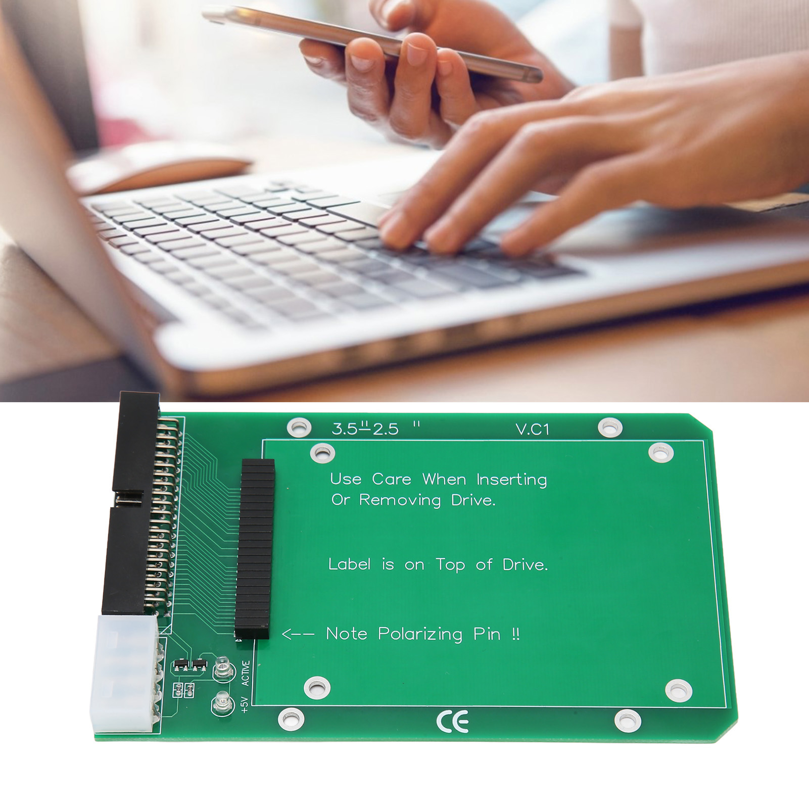 Garosa Vikye 2.5in đến 3.5in SATA HDD SDD 44Pin IDE Chuyển Đổi Thẻ Chuyển An Toàn PCB Đĩa Cứng Adapter Bộ Chuyển Đổi Thẻ cho PC Giá 194,000 Đồng*Miễn phí vận chuyển