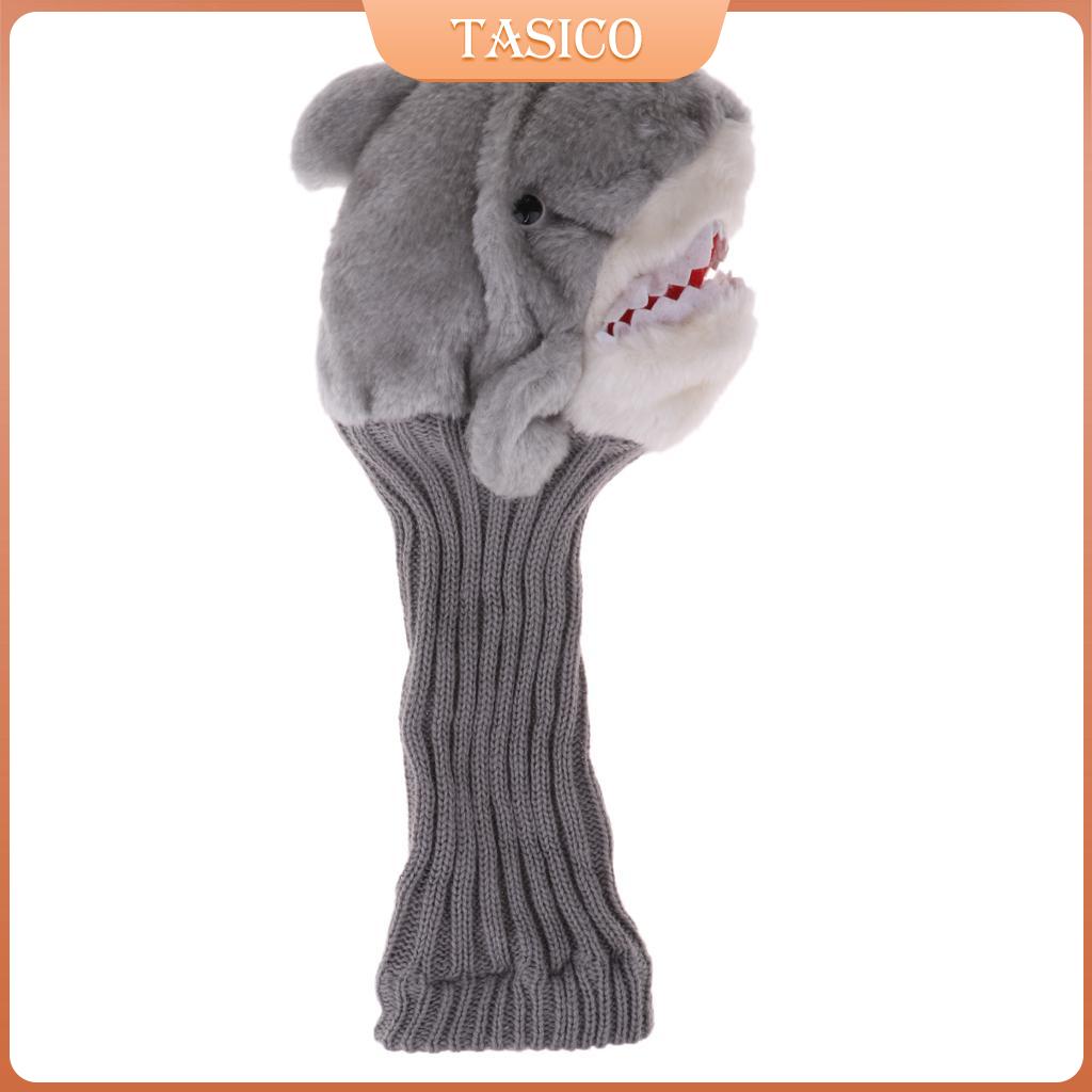 Tasico cao cấp màu xám cá mập Câu lạc bộ điều khiển Head Cover bảo vệ headcover phụ kiện