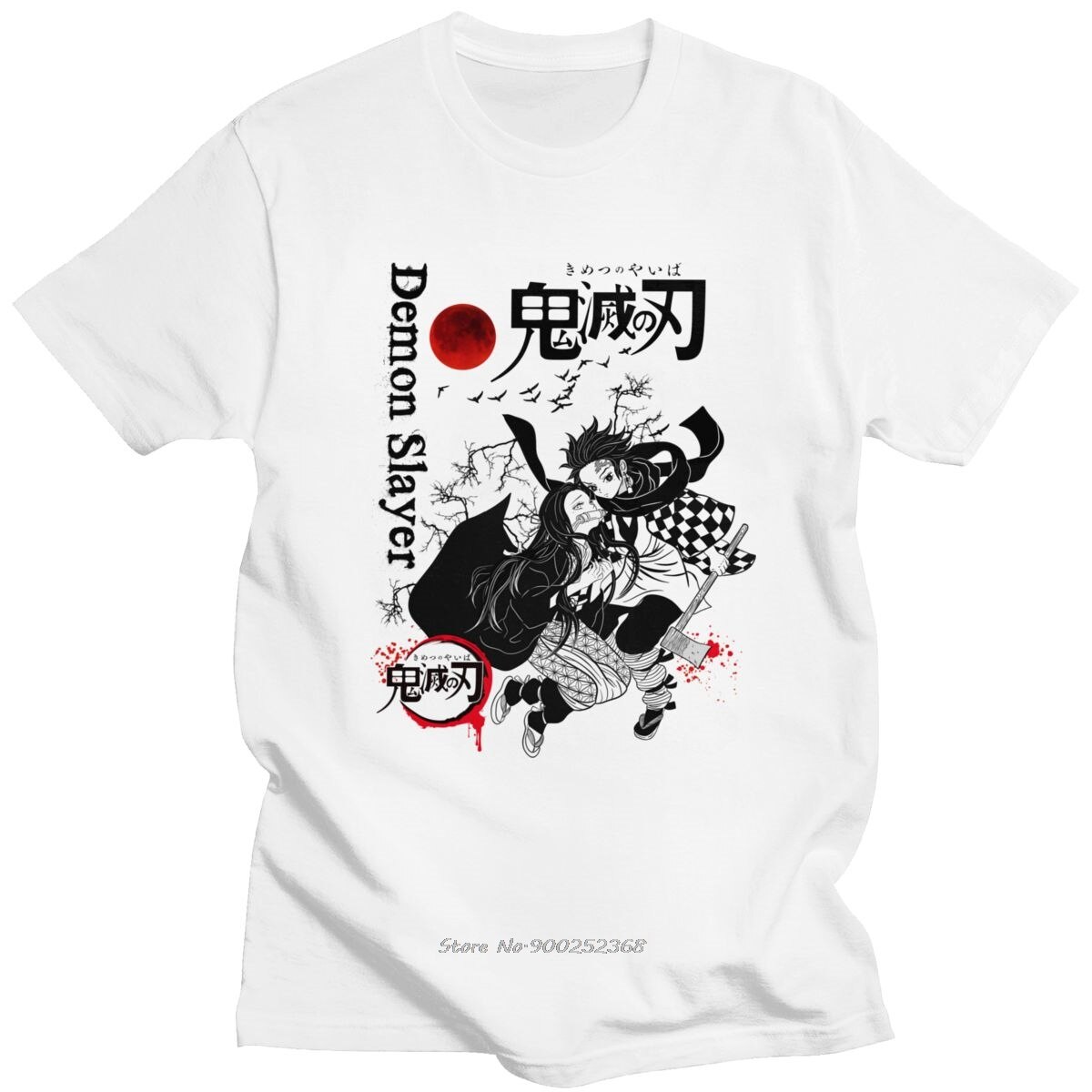 SALE! Hot Girl DOU_MA Demon Slayer Kimetsu No Yaiba Anime T Shirt Size  S_5XL 