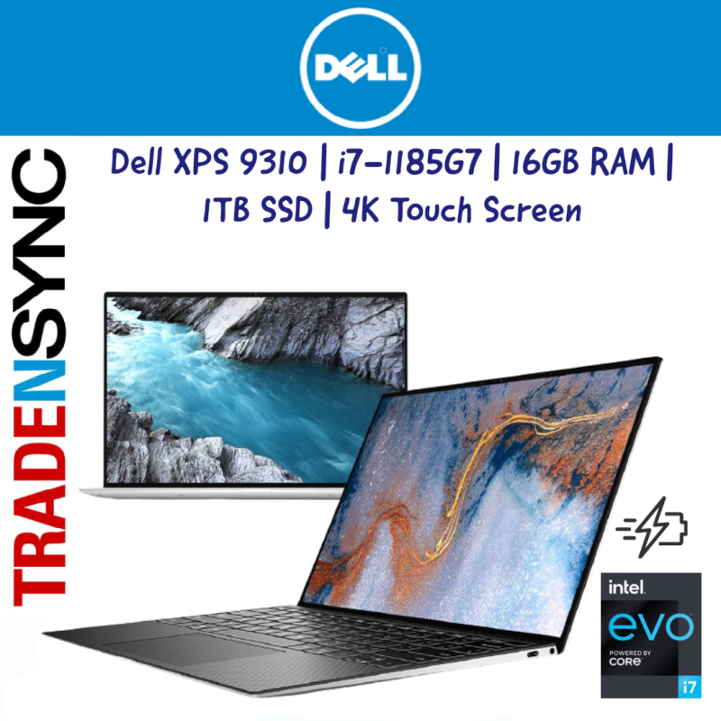 (Next Working Day Delivery) Dell XPS13 9310 | Intel Evo | I7-1185G7 | 16GB RAM | 1TB SSD | 13.4inch 4K UHD Touch 500nite | WIN10 | 2Y Dell Premium Warranty