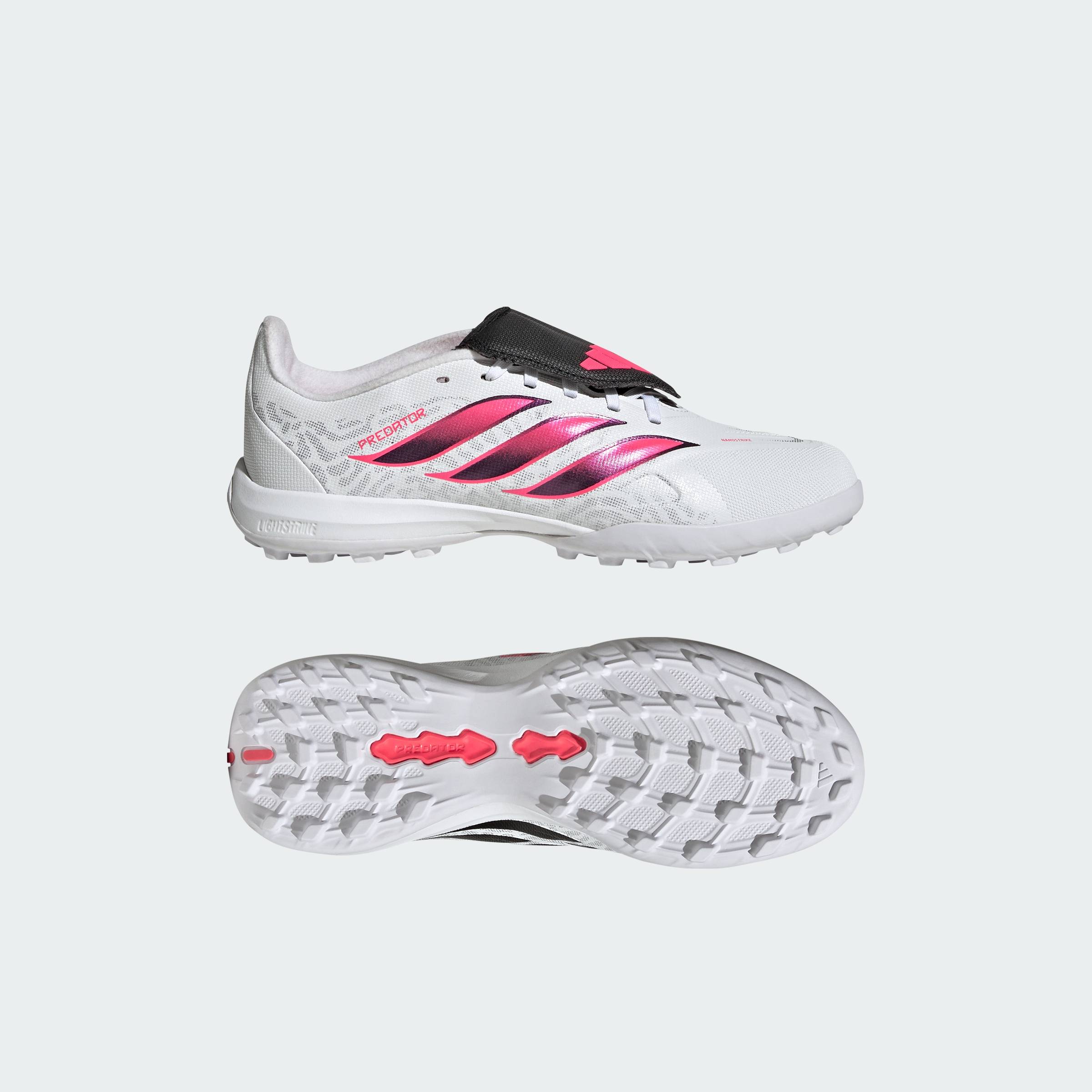 adidas Football PREDATOR LEAGUE Fold- Over Tongue Turf Football Boots Kids Unisex White IH2103