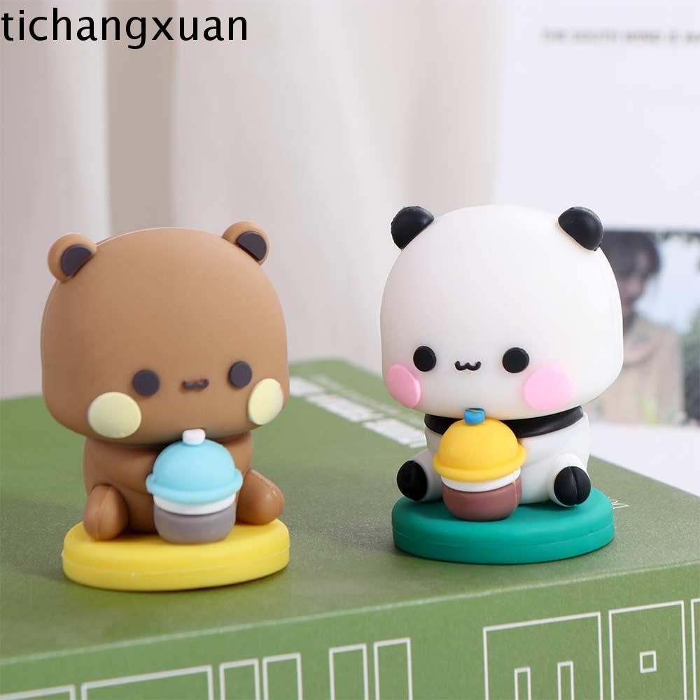 TICHANGXUAN Gấu trúc Mô hình gấu trúc Bubu DUDU Mô hình anime Gấu Búp bê hình gấu trúc Bubu DUDU Đồ 