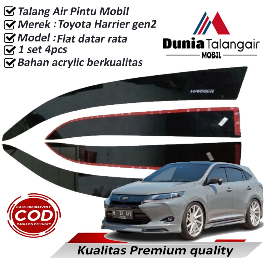 talang air mobil Toyota Harrier gen2 THN 2003-2014 premium quality Harga 200,000 rupiah*Gratis Ongkir