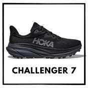Hoka Challenger 7 Black Sports Shoes, Men's and Women's