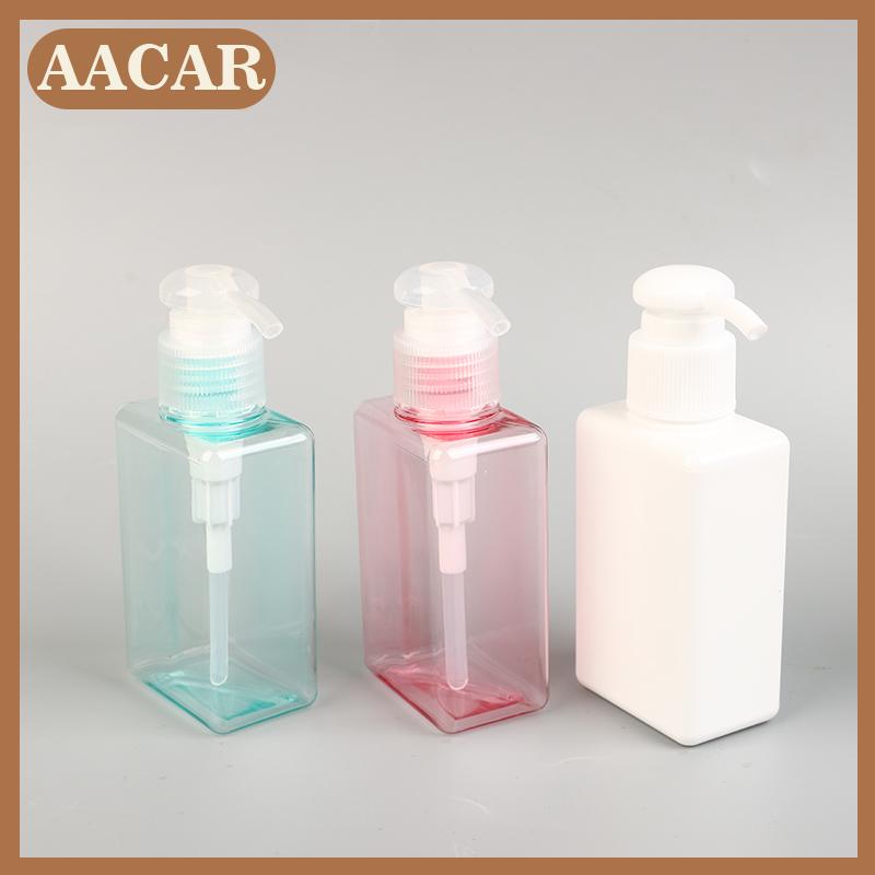AACAR 100ml vuông tạo bọt Dispenser chai xách tay xà phòng máy rút xà phòng lỏng dầu gội bơm chai phòng tắm phụ kiện du lịch