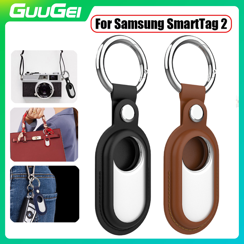 GUUGEI Portable Protector Cover For SmartTag 2 Anti-scratch Anti-lost Shell Skin Cover For Samsung Galaxy SmartTag2 ราคา 109 บาท*ส่งฟรี