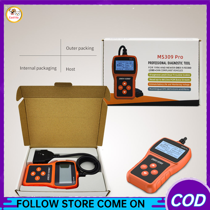 OBD2 Scanner Car Code Reader, Professional Car Diagnostic Scan Tools, Engine Fault Code Reader For All OBDII European Vehicles After 2003, American Vehicles After 1996