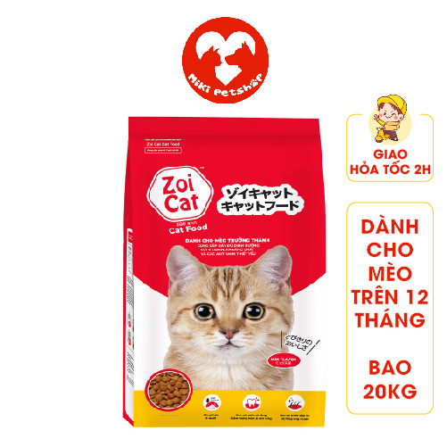 Thức Ăn Cho Mèo Hạt Zoi Cat Bao 20Kg - Miki Petshop