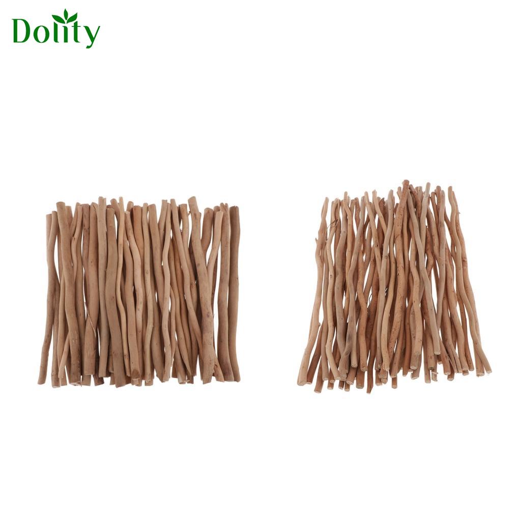 Dolity 100Pieces Wood Branch Bulk Driftwood Wooden Pieces Home Wood