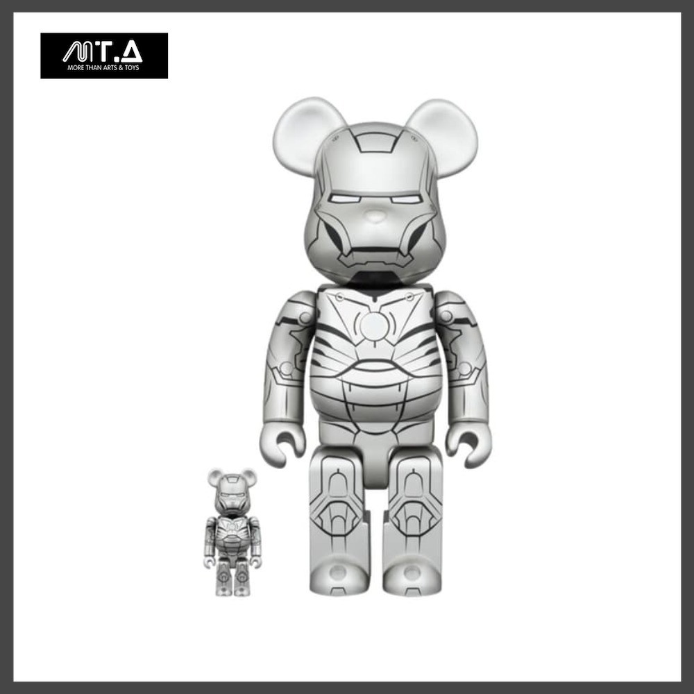 พร้อมส่ง🇹🇭 MTA. Bearbrick Iron Man Mark II 400% + 100% ราคา 7,801 บาท*ส่งฟรี