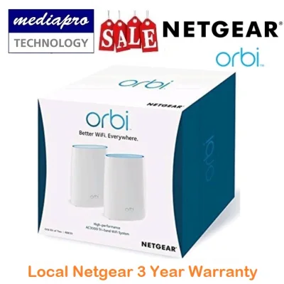 Netgear RBK50 Orbi Mesh WiFi System AC3000 ( Pack of 2 ) - 3 Year Local Netgear Warranty