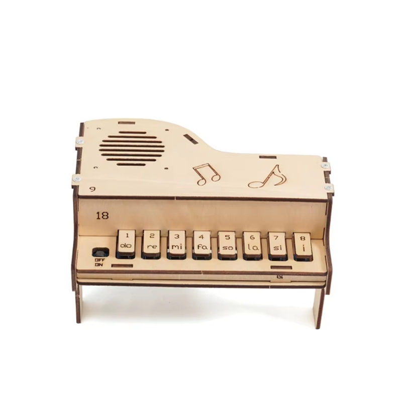 [PIA Store] SelectedWooden Electronic Piano Model Wooden Piano Diy Music Box Assembled Panotron Experiment Material Kits