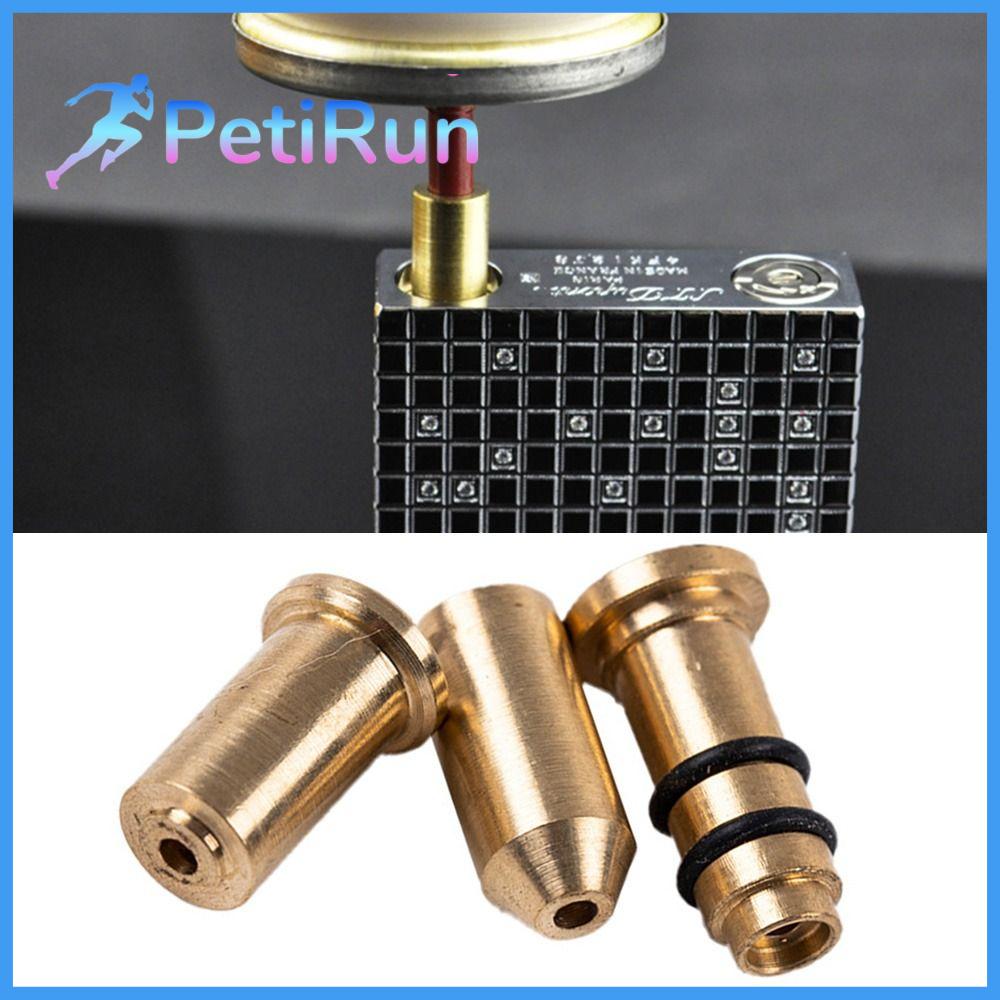 PETIRUN Phổ thông Đồng Phụ kiện bật lửa Van Nạp khí Đầu bơm hơi Bộ chuyển đổi khí butan nạp lại Vòi đồng có thể tái sử dụng