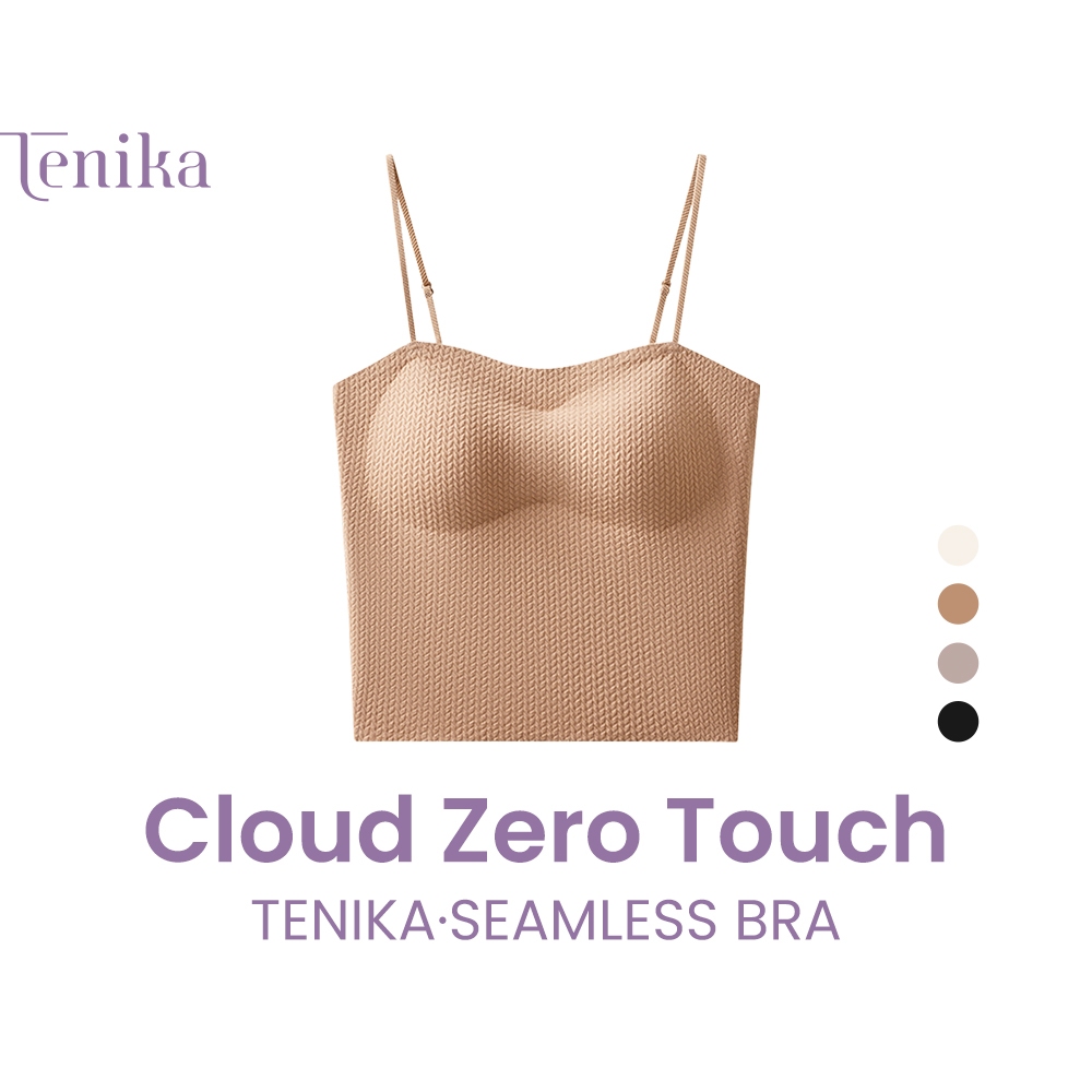 TENIKA Seamless Women Tank Tops With Sponge Tank Tops Soft Slim Comfortable Absorb Sweat Breathable -014 ราคา 315 บาท*ส่งฟรี