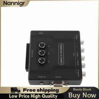Nannigr Bộ chuyển đổi thành phần RGBS VGA SCART sang YPBPR Hỗ trợ âm thanh Đầu vào kênh trái và phải SCART cho SFC cho N64 cho cho cho MD cho Saturn