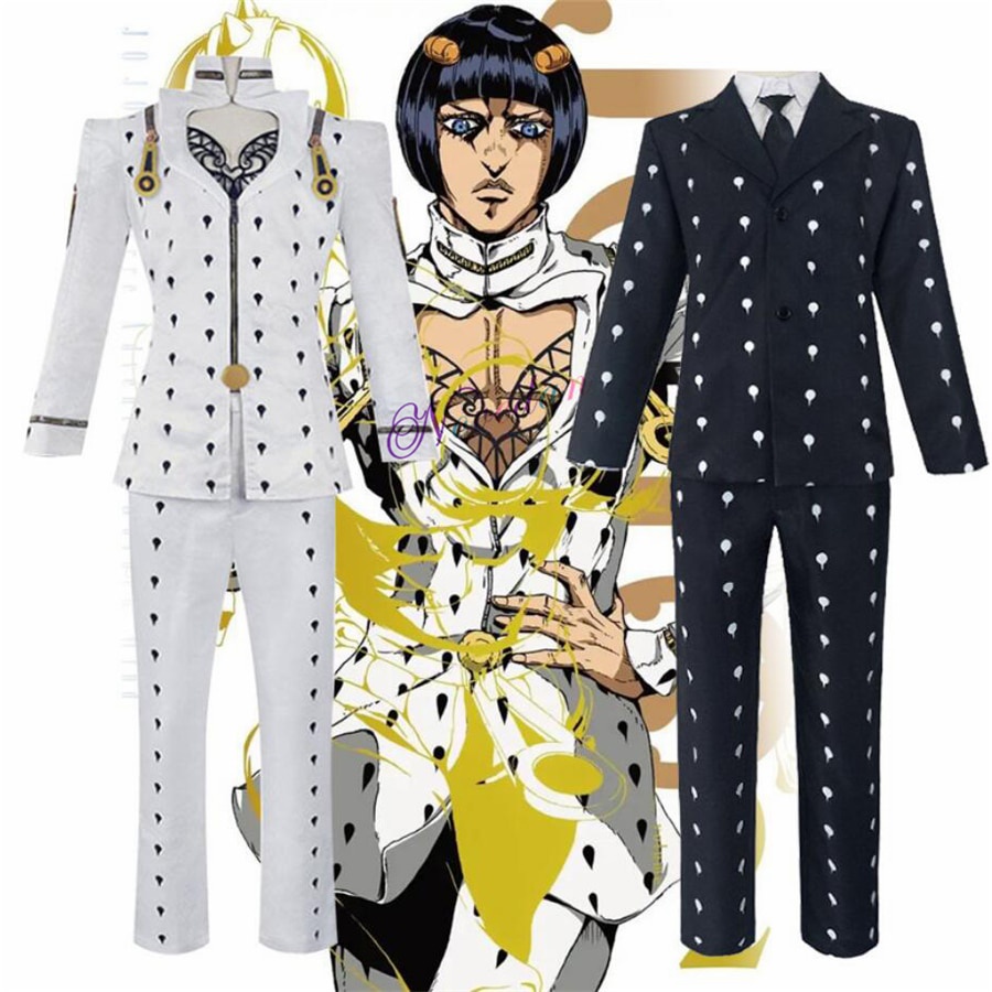 Anime JoJo's Bizarre Adventure Johnny Joestar Blue Women Outfits Halloween  Carnival Party Costume in 2023