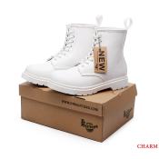 Dr. Martin's Classic Pure White Leather Boots for Men and Women