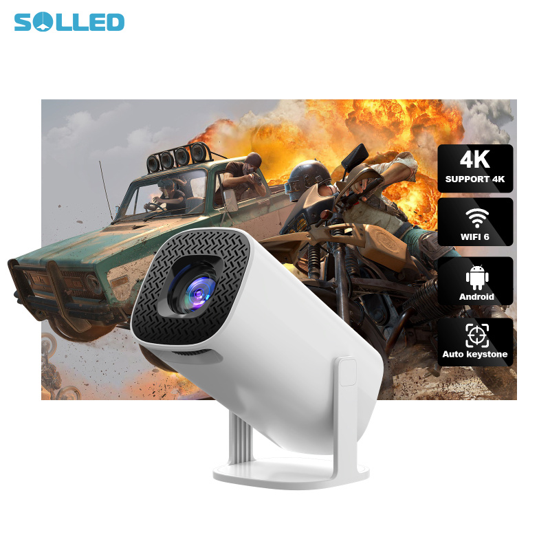 Projector 720P Smart 4K Video Projector With Remote Control Compatible For Android 11 System PC Phones Laptop Tablet ราคา 4,769 บาท*ส่งฟรี