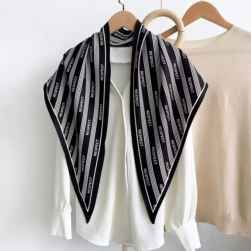 [JIESHENG] Flash Sale Pháp phong cách retro tam giác lớn khăn cho Phụ nữ mùa hè mới thời trang cao cấp trang trí Headband - 3