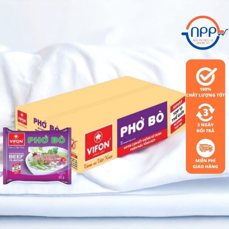 Phở Bò Vifon Gói 65g 1 Thùng 30 Gói