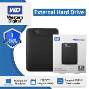 WD Elements Portable External Hard Drive - 1TB/2TB USB 3.0