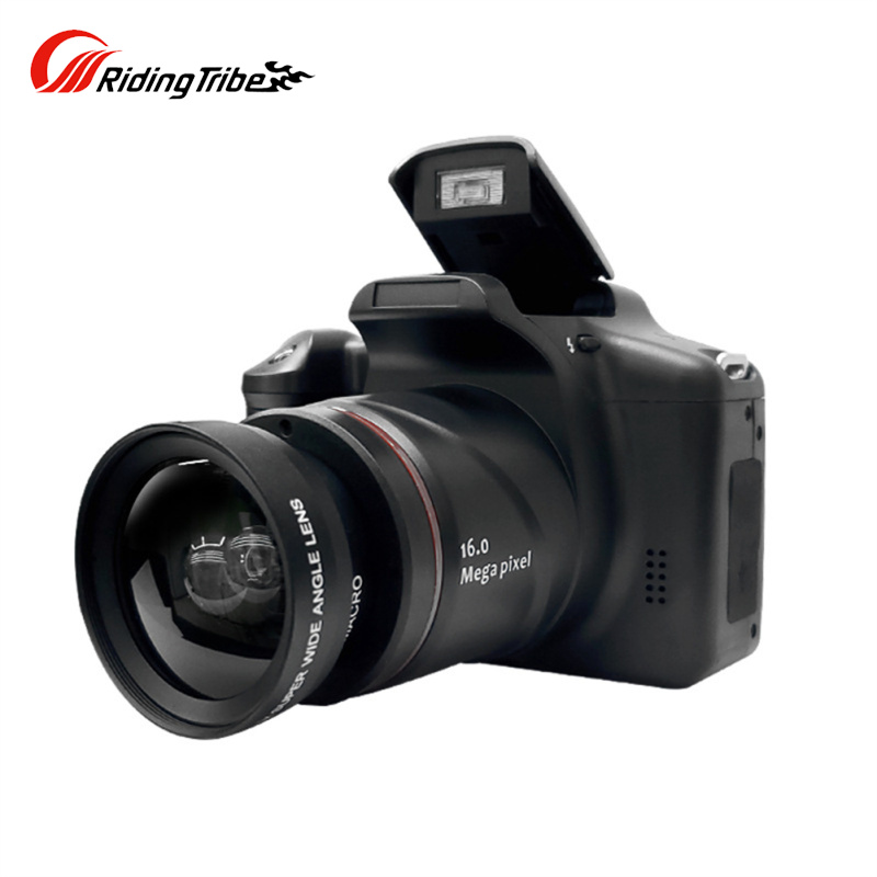Riding Tribe Digital Camera Photography 16MP Vlogging Camera With 2.4 Inch Screen Wide-Angle Lens 16X Zoom For Travel Home Office