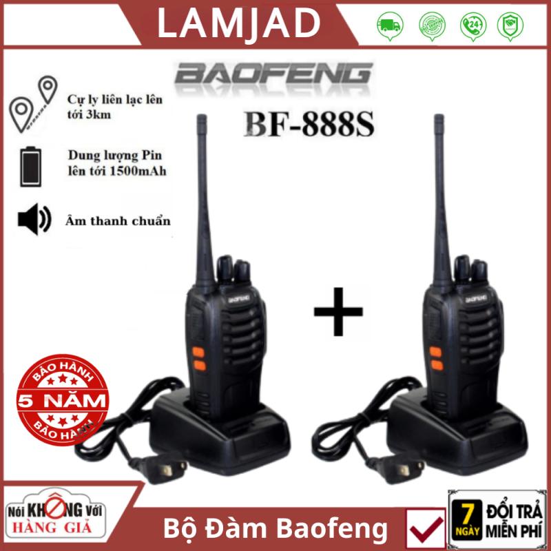 Bộ 2 Bộ đàm baofeng BF-888S , bộ đàm cao cấp , bộ đàm chuyên nghiệp , bộ đàm cầm tay , bộ đàm siêu xa , máy bộ đàm