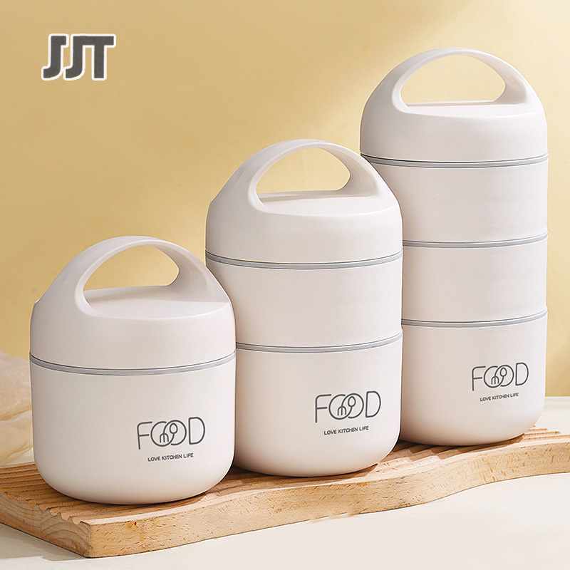 Stainless steel lunch box Convenient and portable lunch box Insulated lunch box Breakfast box Handle Lunch box beautiful lunch box baby lunch box ราคา 149 บาท*ส่งฟรี