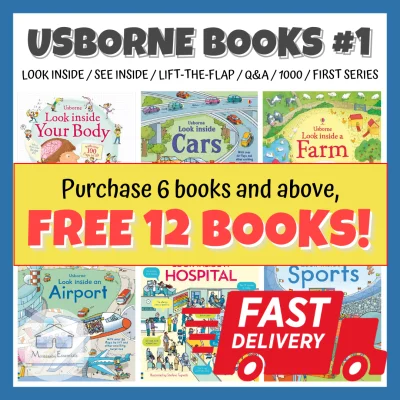 [ALL TITLES #1] Usborne Look Inside / See Inside / Lift the Flap / Questions and Answers / 1000 Things / First Series [English Children 3D Flap Picture Book]