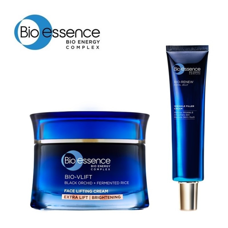 Buy Bio Essence Bio-VLift Face Lifting Cream (Brightening) 40g + Wrinkle Filler Cream 30g Singapore