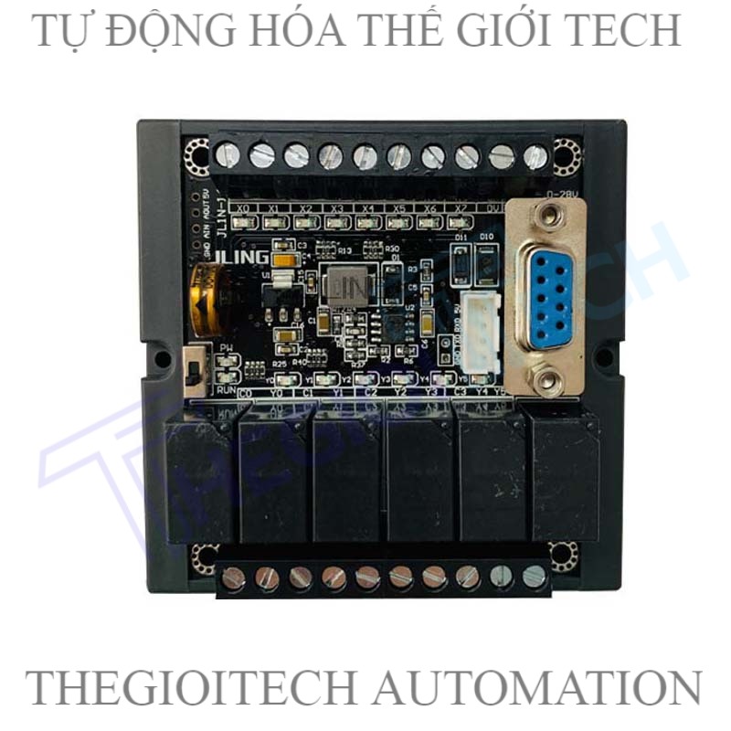 Board mạch lập trình PLC JL FX1N / JL1N 14MR 8 input 6 output relay 1AD ( D5030 0-10V) 1DA (D5010 0-3.3V) RS232/TTL 10-28V GX Works2 đầu vào đầu ra xung tốc độ cao, giao tiếp với màn hình cảm ứng - JL1N-14MR ĐẾ CÀI