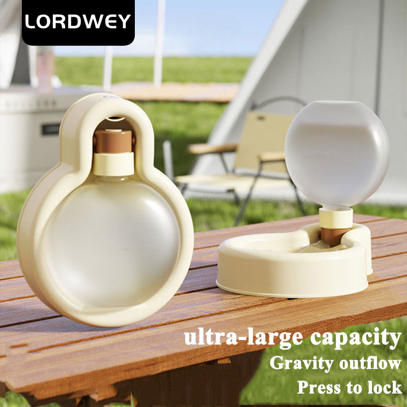 LORDWEY Outgoing water cup portable and foldable for dogs large capacity water bottle for dogs bowl for dogs and water dispenser for dog ราคา 217 บาท*ส่งฟรี