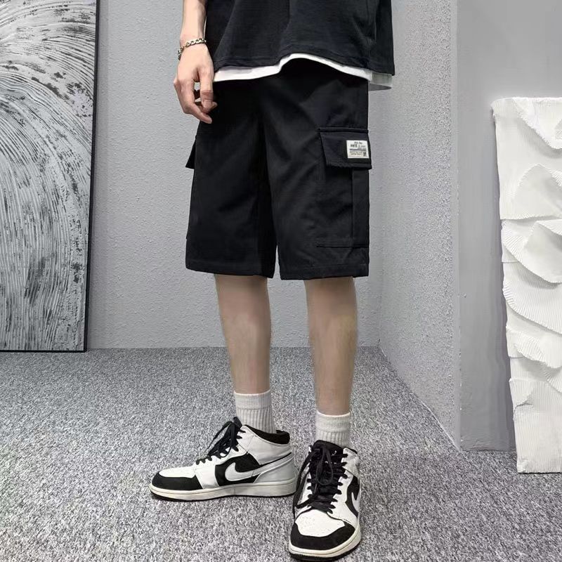 Seluar Pendek Lelaki Người Đàn Ông quần soóc túi hộp Quần quần soóc túi hộp S quần dây rút Cho Nam Thường Ngày Bermudas