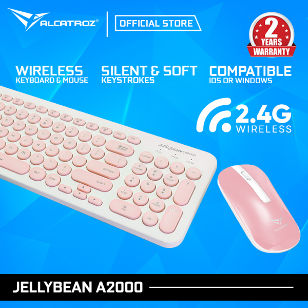 Alcatroz 2.4G Wireless Keyboard and Mouse combo JellyBean A2000 Singapore