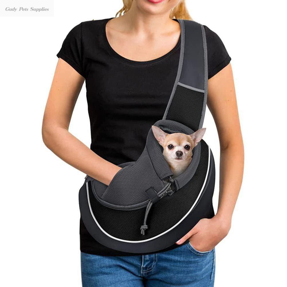GUDY Hiking Camping Comfortable Shoulder Crossbody Bag For Small Dogs Pets