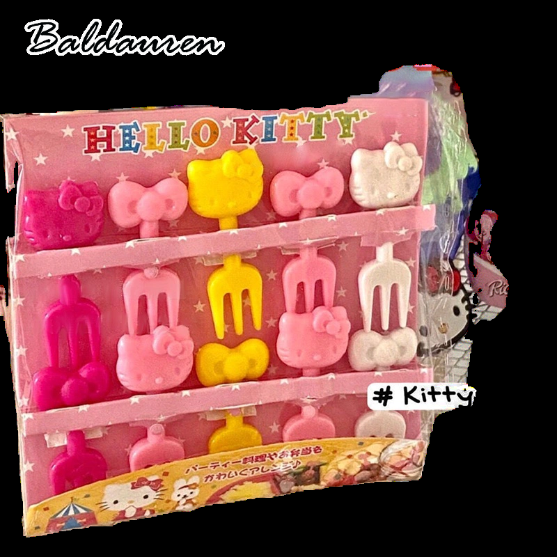 BALDAUREN [] ชุดส้อมกินผลไม้10ชิ้น ktiiy Animation MINI dessert ราคา 37 บาท*ส่งฟรี