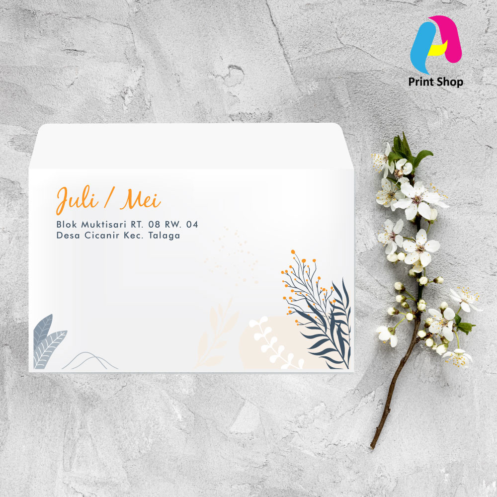 Amplop Kondangan Aesthetic Custom Nama dan Alamat Series 3